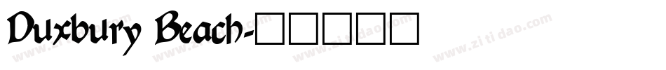 Duxbury Beach字体转换
